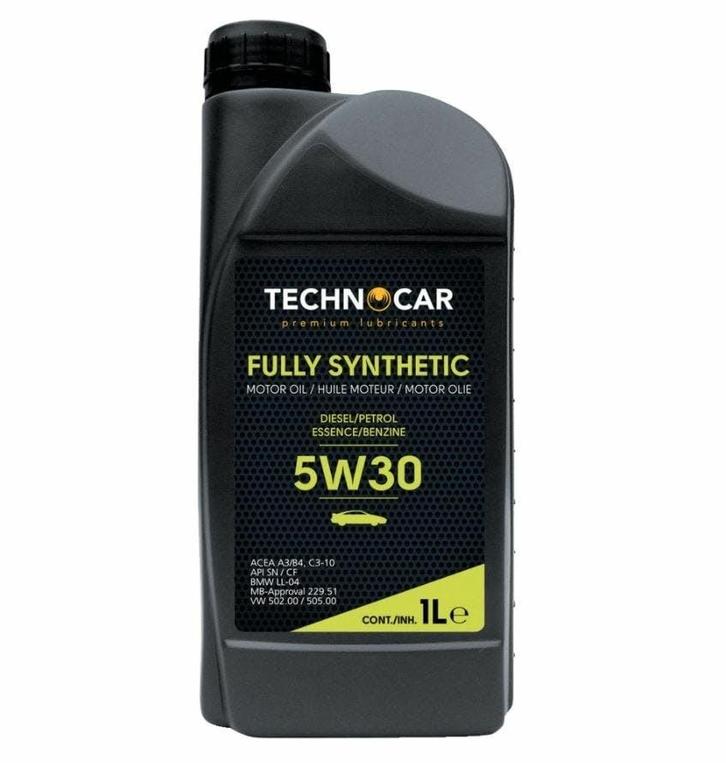 Technocar 5W30 Vol Synthetische Motorolie 1L, Auto diversen, Onderhoudsmiddelen, Ophalen of Verzenden