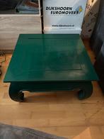 Bieden v.a €10,00. Groene Salon/Bijzettafel - 70x70x36 cm, Huis en Inrichting, Tafels | Salontafels, Ophalen, Gebruikt, Vierkant