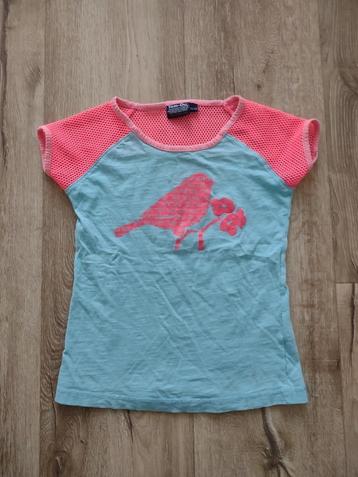 Mooi blauw roze shirt met vogel, maat 104-110. Tom Du shirt. beschikbaar voor biedingen