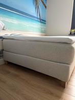 Nieuwe boxspring - Nooit gebruikt!, Strak modern, 200 cm, Grijs, Nieuw