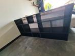 Zwarte kast vakkenkast 177x81x38cm, Huis en Inrichting, Kasten | Wandmeubels, Ophalen, Gebruikt, 150 tot 200 cm, Minder dan 100 cm