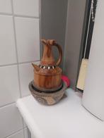 Houten Kan met Kom, Ophalen of Verzenden