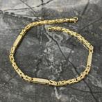 14k gouden armband koningsschakel nieuw met stenen, Sieraden, Tassen en Uiterlijk, Armbanden, Ophalen of Verzenden, Nieuw, Goud