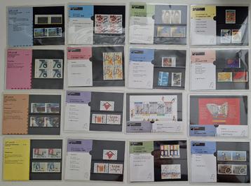 16 x postzegel mapje / emissie mapje 1986 / 1993 postfris NL beschikbaar voor biedingen