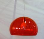 Kartell LED hanglamp FL/Y rood Laviani diameter 52 cm, Kunststof, Nvt, tweedehands artikel, Zo goed als nieuw, Minder dan 50 cm