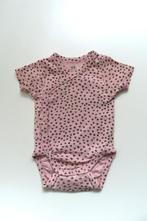 Rompertje met Overslag Roze Hartjes H&M mt 50 (4408), Kinderen en Baby's, Babykleding | Maat 50, Nacht- of Onderkleding, Meisje