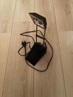 Strakke zwarte bureaulamp met schakelaar, Ophalen, Gebruikt, Metaal, Modern