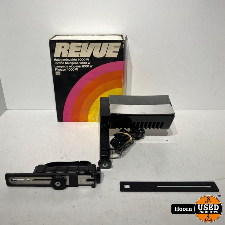 REVUE 2390 - torch halogen cinema 1000W / Halogen lamp, Doe-het-zelf en Verbouw, Bouwverlichting, Zo goed als nieuw, Lamp, 500 watt of meer