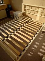 Bedframe wit met 2 nachtkastjes en matras, Ophalen, Wit, Tweepersoons, 140 cm