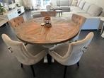 Eetkamerstoelen taupe, Huis en Inrichting, Stoelen, Ophalen, Hout, Gebruikt, Overige kleuren