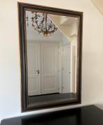 Spiegel, zwart met goudkleurige rand, Ophalen, Rechthoekig, 50 tot 100 cm, Minder dan 100 cm
