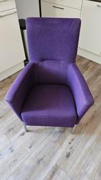 Paarse Design Fauteuil gelijk aan leolux gekost  €995, Huis en Inrichting, Fauteuils, Design, 75 tot 100 cm, Ophalen of Verzenden