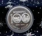 Canada - 1 Silver Dollar 1974 - Winnipeg, Zilver, Losse munt, Verzenden, Noord-Amerika