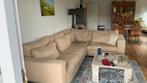 Lounge hoekbank beige, Ophalen, Gebruikt, Stof, Landelijk