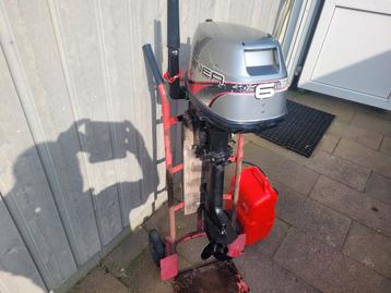 6 pk 4takt mariner/9.9 mariner met stuurconsole trailer  beschikbaar voor biedingen
