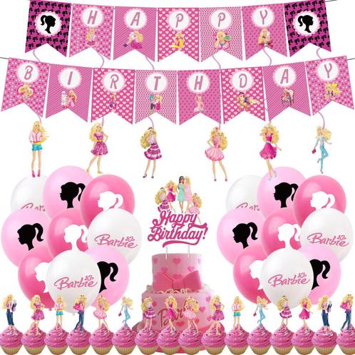 Barbie Doll - Verjaardag Versiering / Decoratie / Birthday, Hobby en Vrije tijd, Feestartikelen, Nieuw, Versiering, Verjaardag