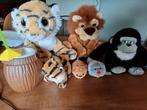 knuffels jungle safari thema, tijger leeuw aap enz, Kinderen en Baby's, Speelgoed | Knuffels en Pluche, Ophalen of Verzenden, Nieuw