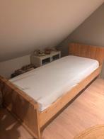 Bedframe hout, Huis en Inrichting, Slaapkamer | Bedden, Ophalen, 90 cm, Eenpersoons, 210 cm