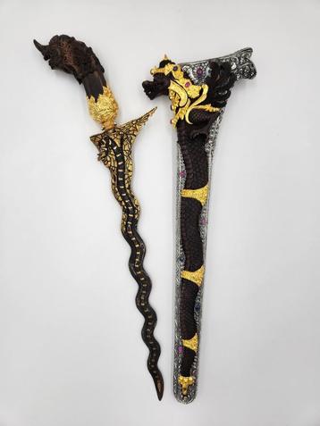 Keris Bali Nagasasra 13 Luk Kinatah Goud Naga Raja KTC16 beschikbaar voor biedingen