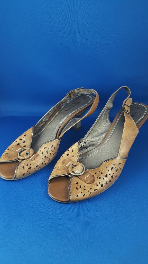Novocento damesschoen, bruin leer. Maat 40. 4A1, Kleding | Dames, Schoenen, Gedragen, Bruin, Ophalen of Verzenden