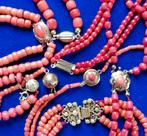 Gouden Bloedkoraal Sieraden - Oude Prijzen!, Verzenden, Goud, Met edelsteen