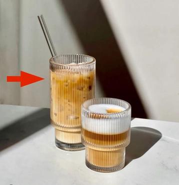 Ekselans Geribbelde Longdrinkglas beschikbaar voor biedingen