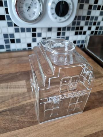 Riviera Maison theelicht waxinelicht glas huisje beschikbaar voor biedingen