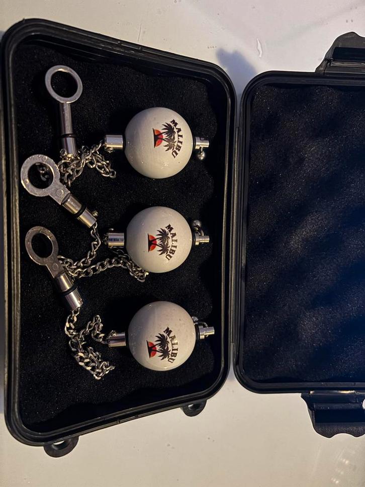 3x Custom Made Rvs Swingers met Hardcase - Nieuwstaat, Watersport en Boten, Hengelsport | Karpervissen, Zo goed als nieuw, Overige typen