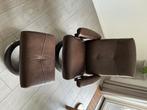 Stressless Fauteuil met hocker, Huis en Inrichting, Fauteuils, Ophalen, Minder dan 75 cm, Leer, Zo goed als nieuw