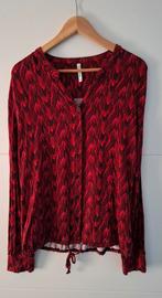 Mooie blouse in patroon met roodtinten Zoso maat xl/42, Maat 42/44 (L), Ophalen of Verzenden, Zo goed als nieuw, Rood