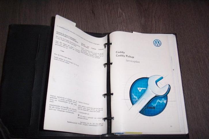 Compleet mapje boekjes VW CADDY/VW CADDY PICKUP 1996/2004, Auto diversen, Handleidingen en Instructieboekjes, Ophalen of Verzenden