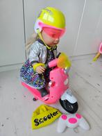 Baby Born scooter MET bijbehorende Baby Born, Ophalen, Zo goed als nieuw, Babypop