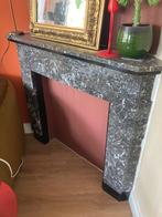 Natuursteen schouw, mantel, schoorsteenmantel, Huis en Inrichting, Haarden, Ophalen, Zo goed als nieuw, Inbouwhaard