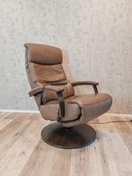 Hukla leren design elektrische relax fauteuil, Huis en Inrichting, Fauteuils, Gebruikt, Nvr, Leer, Ophalen of Verzenden