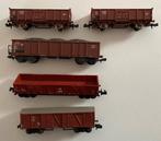 5 goederenwagens, Overige merken, Gebruikt, Gelijkstroom, Wagon