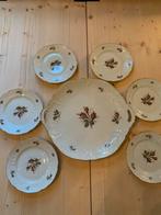 Antiek porseleinen gebaksschaal + 6 bordjes, Rosenthal, Antiek en Kunst, Ophalen of Verzenden