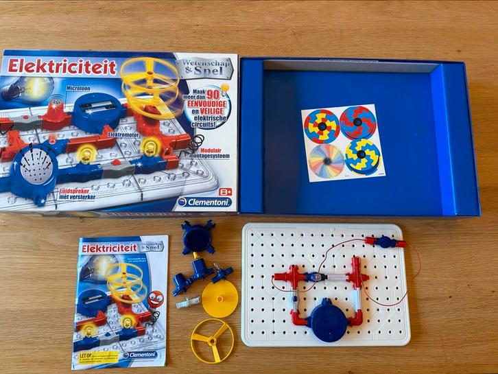 Clementoni Elektriciteit Wetenschap & Spel - Compleet, Kinderen en Baby's, Speelgoed | Educatief en Creatief, Zo goed als nieuw