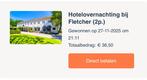 Fletcher hotel voucher, Tickets en Kaartjes, Kortingen en Cadeaubonnen