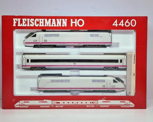 Fleischmann H0 4460 & 2x 4461 DB ICE Experimental., Hobby en Vrije tijd, Modeltreinen | H0, Zo goed als nieuw, Treinset, Gelijkstroom of Wisselstroom