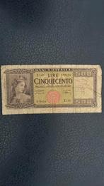 Italie 500 lire 1947/1948, Ophalen of Verzenden, Italië