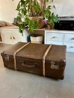 Vintage Koffer Groot Bruin, Antiek en Kunst, Curiosa en Brocante, Ophalen of Verzenden