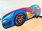Racing auto bed, zgan, inclusief lattenbodem en matras, Kinderen en Baby's, Kinderkamer | Bedden, Ophalen, 70 tot 85 cm, 140 tot 160 cm