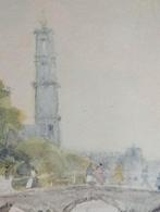 Herman Bogman Junior (1890-1975) prent Gracht, Antiek en Kunst, Ophalen of Verzenden