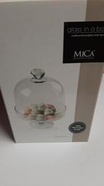 Glazen stolp, nieuw in doos. Van Mica., Huis en Inrichting, Woonaccessoires | Stolpen, Ophalen of Verzenden, Nieuw