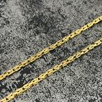 14k gouden koningsketting schakel ketting 65 cm, Sieraden, Tassen en Uiterlijk, Kettingen, Ophalen of Verzenden, Zo goed als nieuw