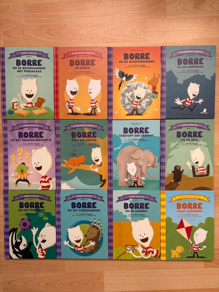 12 BORRE boekjes in nieuwstaat, Boeken, Kinderboeken | Baby's en Peuters, Zo goed als nieuw, 3 tot 4 jaar, Ophalen of Verzenden