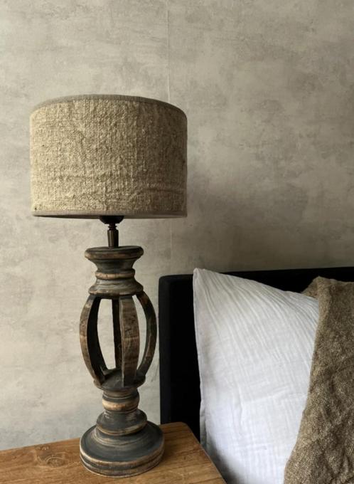 Lampenvoet 40cm (Exclusief Lampenkap!), Huis en Inrichting, Lampen | Tafellampen, Nieuw, Minder dan 50 cm, Hout, Ophalen of Verzenden