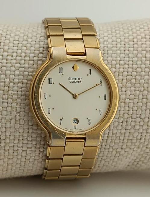 Seiko Slimline Dress watch, Sieraden, Tassen en Uiterlijk, Horloges | Heren, Zo goed als nieuw, Polshorloge, Seiko, Goud, Staal