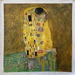 Schitterend schilderij van Klimt: De kus, handgeschilderd, Verzenden