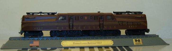 DEL PRADO – Ellok GG1 Pennsylvania (4534), Hobby en Vrije tijd, Modeltreinen | N-Spoor, Zo goed als nieuw, Locomotief, Gelijkstroom